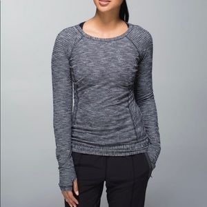 Lululemon Athletica Race Your Pace, coco pique in rulu fabric, size 6